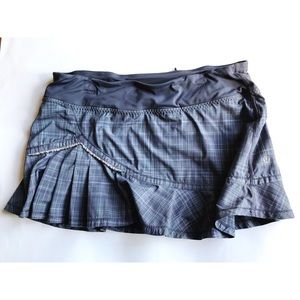 Lululemon Run Full Tilt Skirt Coal Pig Pink Shale